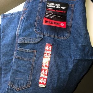 Wolverine fleece lined pants